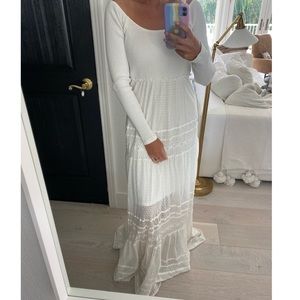 Free people white maxi dress